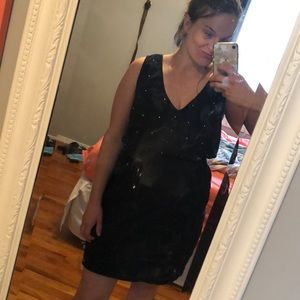 Gap black dress with sequins